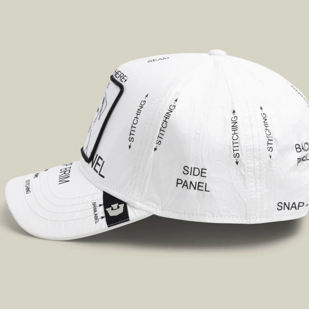 Goorin Brothers K.I.S.S. BASIC. ClassicGround up Tech.White SnapBack Trucker hat - Picture 11 of 16